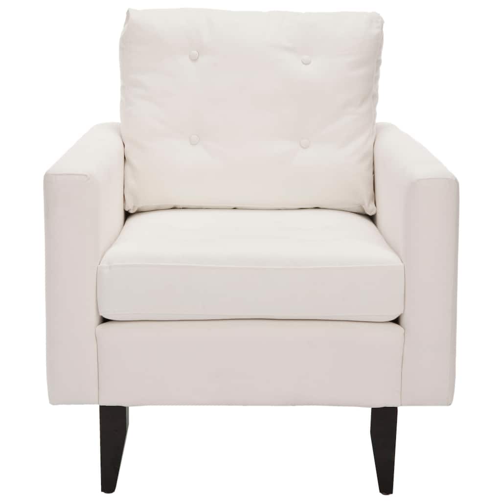 SAFAVIEH Malti White Club Chair - 29.9" x 34.4" x 35" - 30Wx34Dx35H