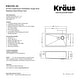preview thumbnail 15 of 142, KRAUS Kore Workstation Undermount Stainless Steel Kitchen Sink