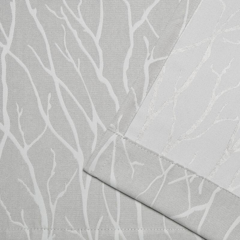 ATI Home Forest Hill Woven Room Darkening Blackout Grommet Top Curtain Panel Pair