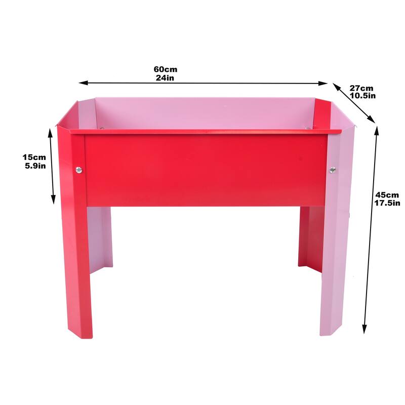 Outdoor Galvanized Raised Garden Bed Elevated Garden Planter Flowerpot Box with Legs for Gardening Vegetables Flower