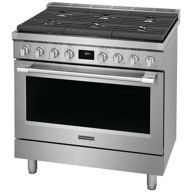 Frigidaire PCFD3670A 36" Wide 4.4 Cu. Ft. Free Standing Dual Fuel