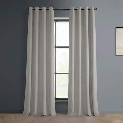 Exclusive Fabrics Heritage Plush Velvet Room Darkening Grommet Curtain (1 Panel)