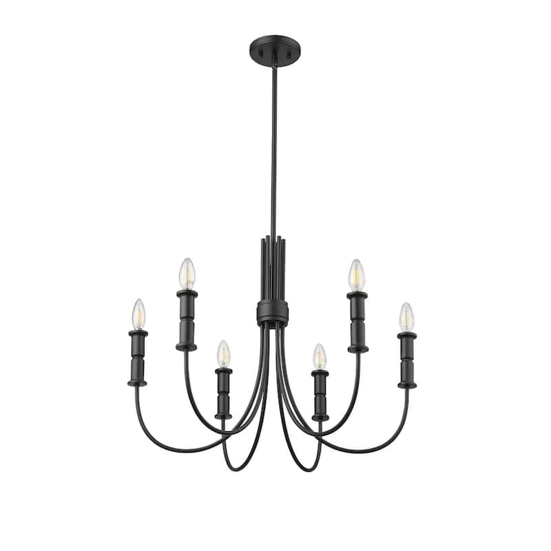 Millennium Lighting 29206 Potiss 6 Light 26" Wide Taper Candle Style
