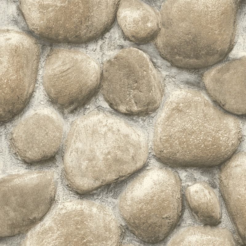 Root Rock Beige Wallpaper