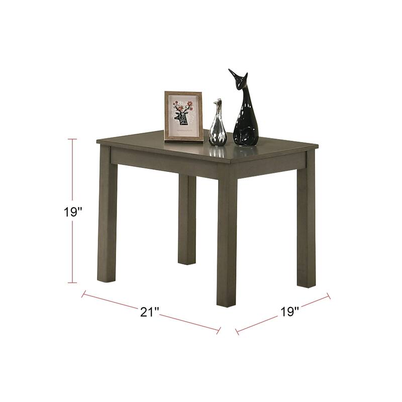 Pine Wood 3 Piece Coffee Table Set