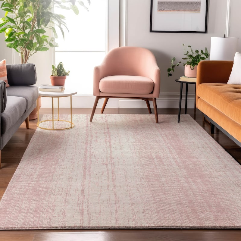 Premium Washable Super Soft Transitional Ombre Mayfield Rug - Pink - 3' x 5'