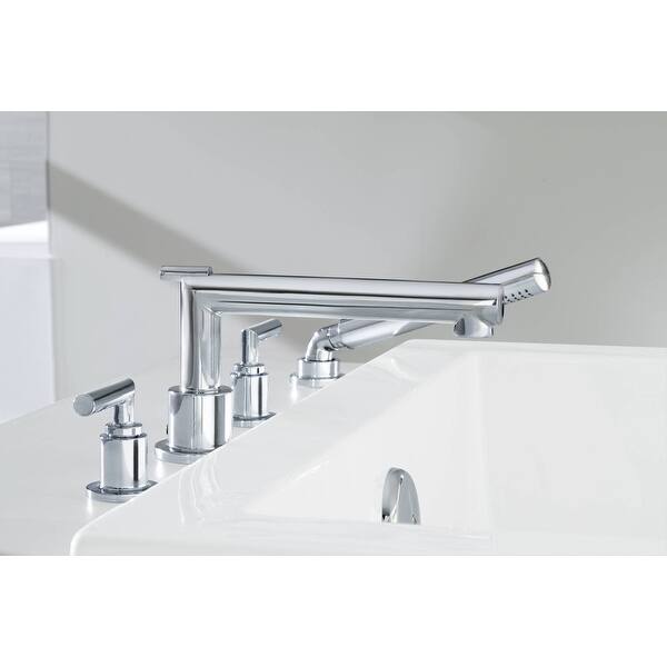 Shop Moen Ts93004 Arris Deck Mounted Roman Tub Filler Trim With