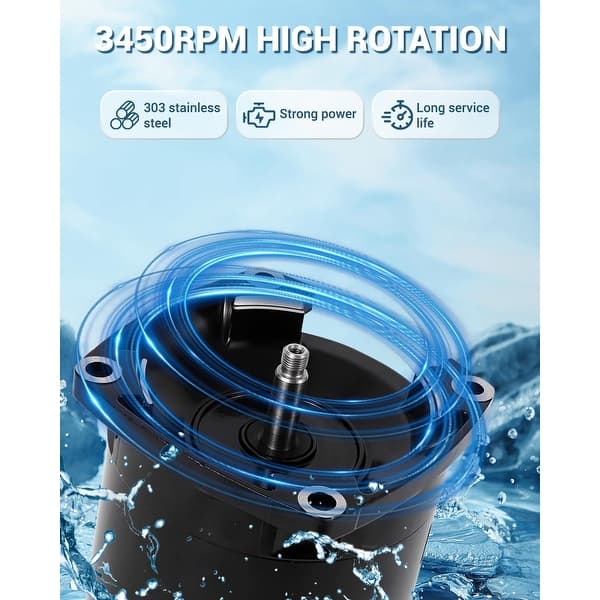 B2853 Square Flange Pool Motor 1 HP