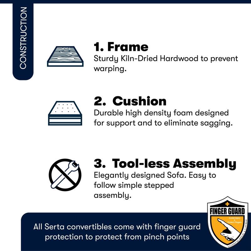 Serta Langley Convertible Sofa