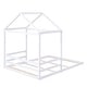 preview thumbnail 5 of 14, Wooden Full Size House Kids Bed Frame with Guardrail, Safety Guaranteed, White