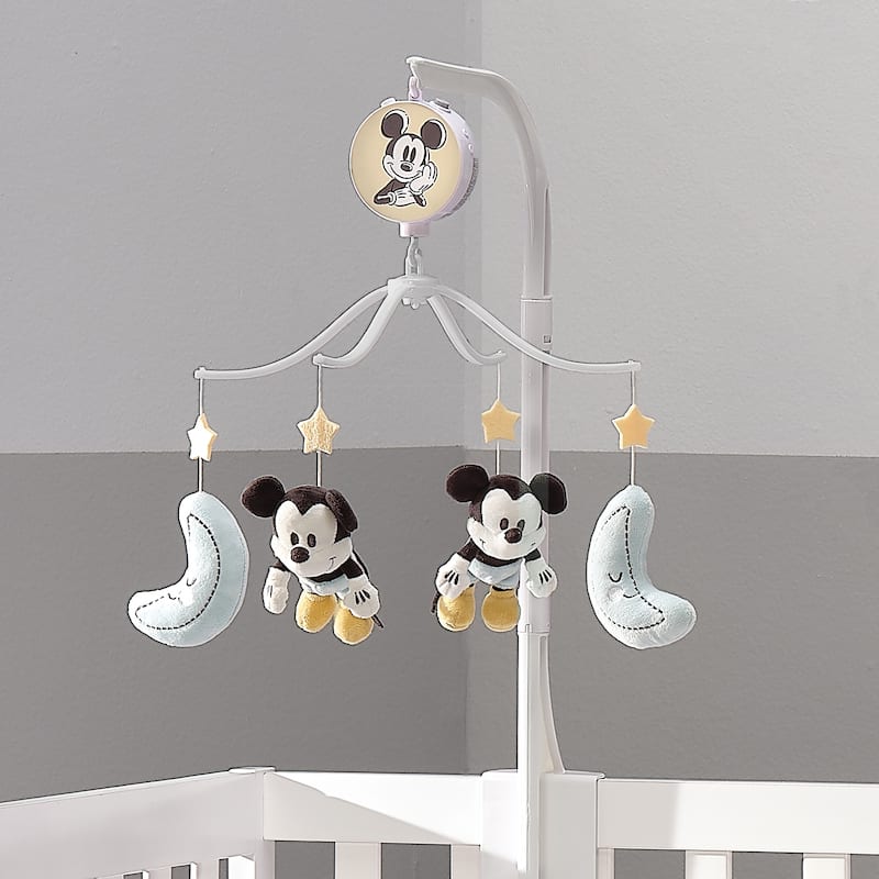 Lambs & Ivy Disney Baby Moonlight Mickey Mouse Musical Baby Crib Mobile Soother