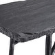 preview thumbnail 6 of 4, Uttermost Kaduna 60" Long Slate Top Iron Industrial Style Console