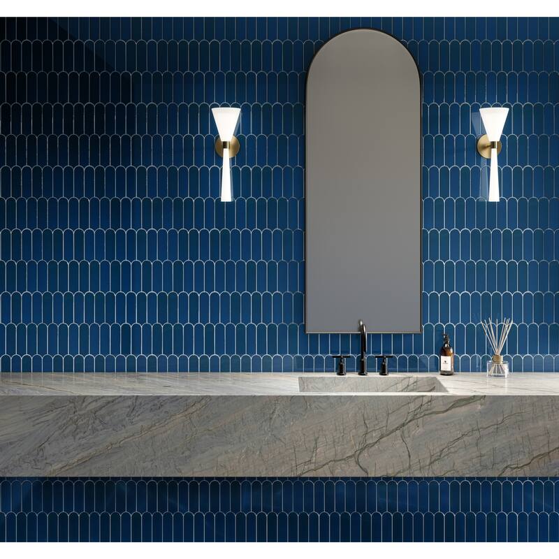Daltile Artefino Vintage 2 x 6 Fish Scale Mosaic (10 PC Per SQFT) (10.00 SQFT Per Carton)