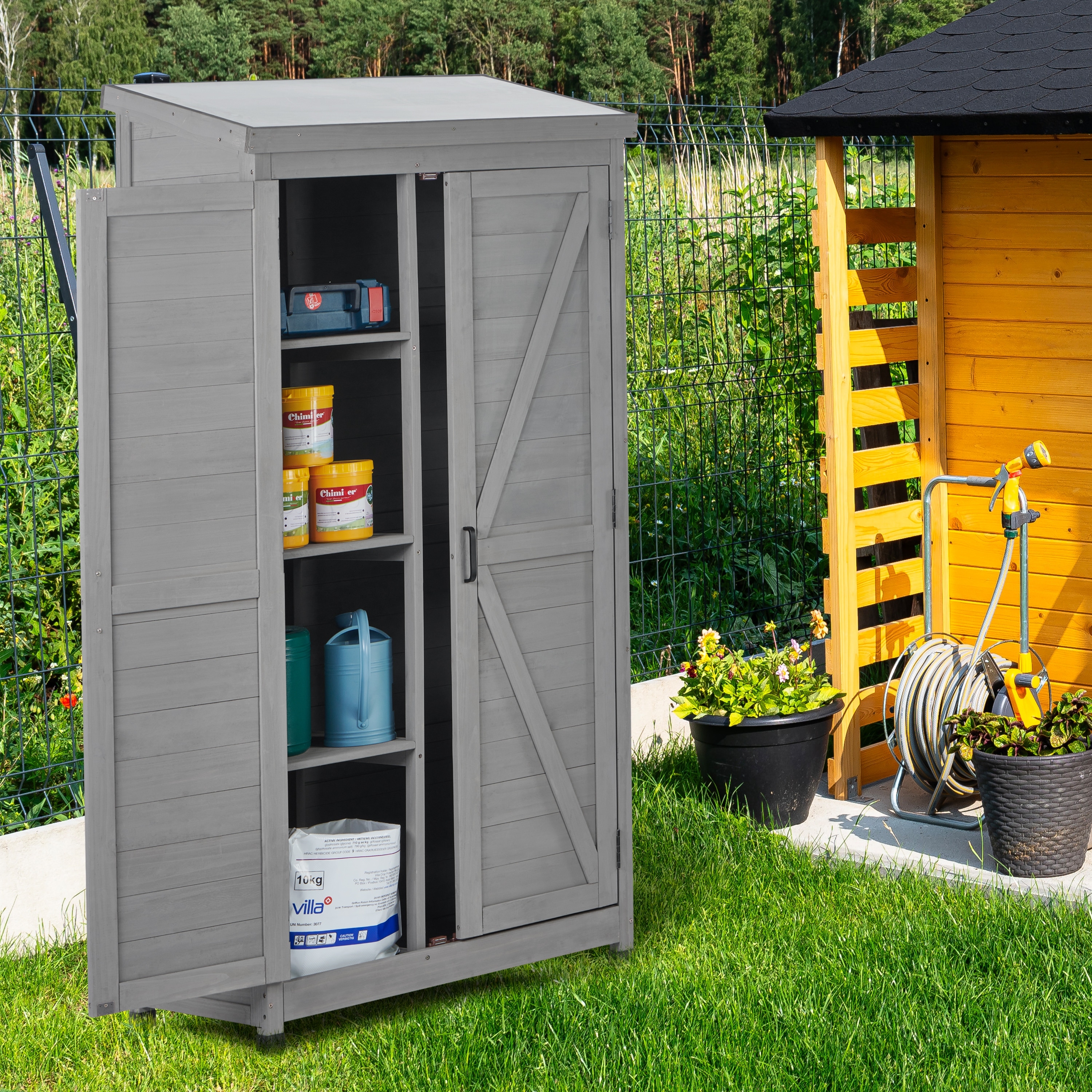Outdoor Storage Cabinet - Gray, image size:3000x3000