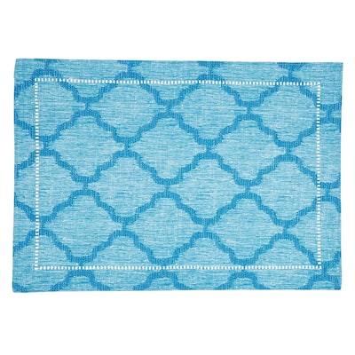 Placemats With Laser-Cut Hemstitch Design (Set of 4) - 14"x20"