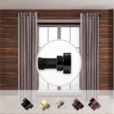 1 Inch Diameter Side Curtain Rod Set of 2, 12-20 Inch, Compact and Elegant Design for Framing Windows with Drapery - 20