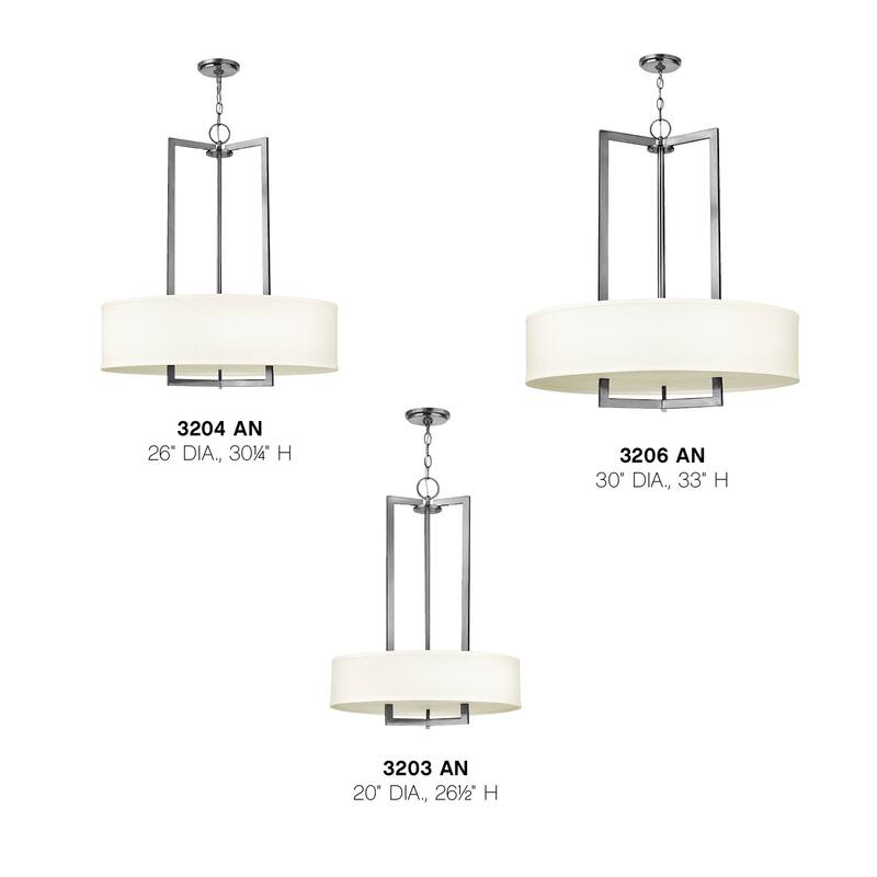 Hinkley Lighting 3 Light 20" Width 1 Tier Drum Chandelier from the