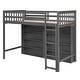 preview thumbnail 15 of 20, Space Saving Design Twin Size Loft Bed with 8 Open Storage Shelves and Built-in Ladder