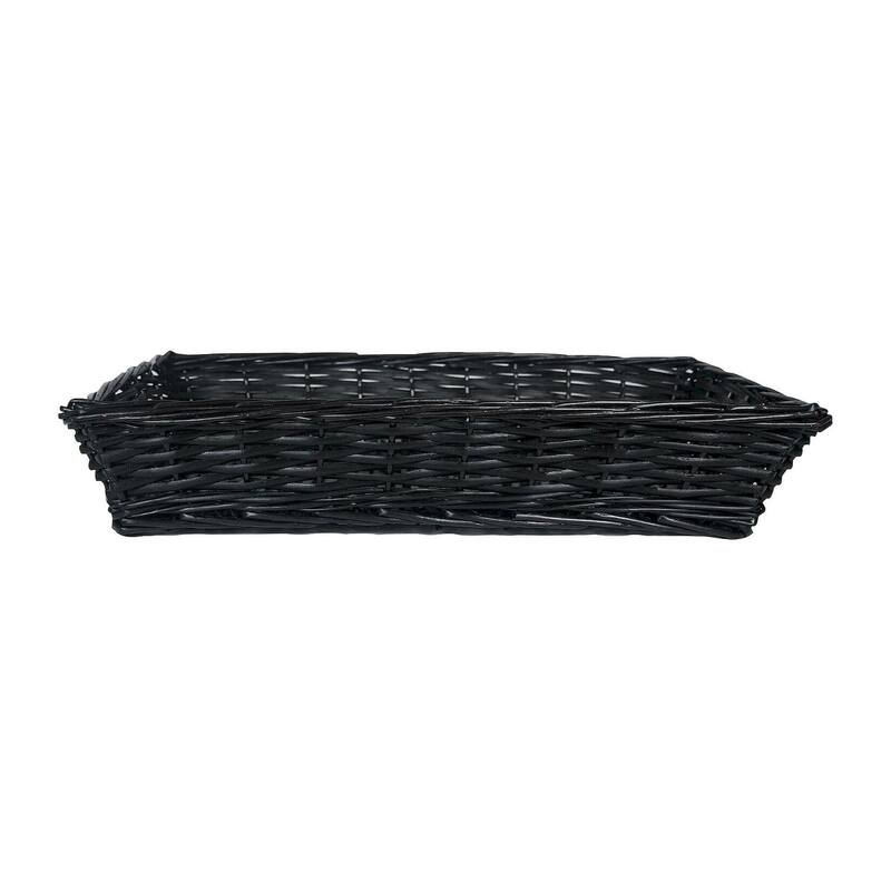 Rectangular Black Willow Basket Bed Bath & Beyond 36879261