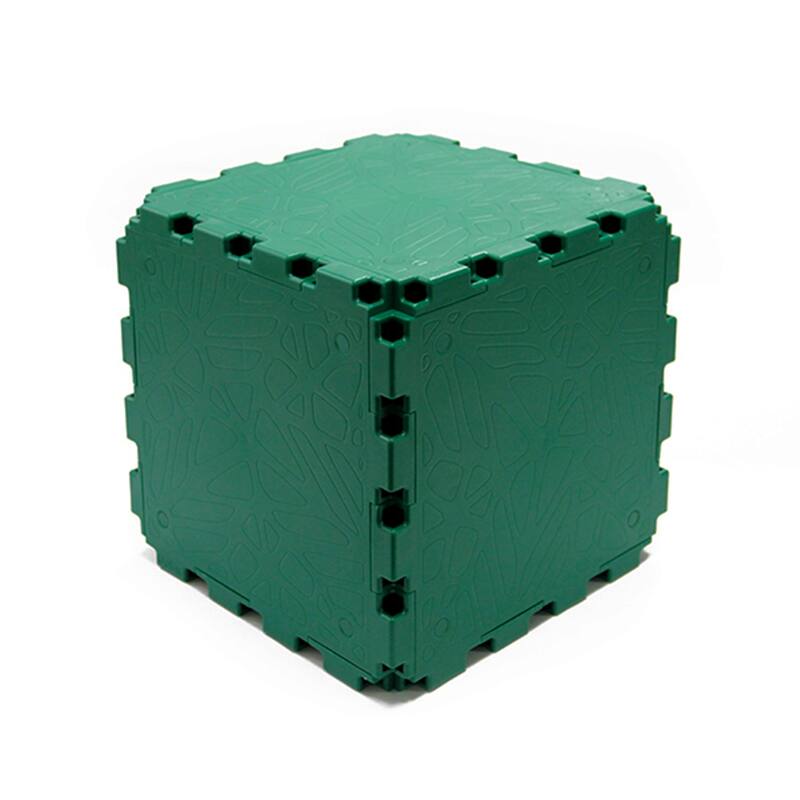 Zen Modular Cube – 10-Cube Set -  Solid Structural Blocks for Furniture & Décor|Green