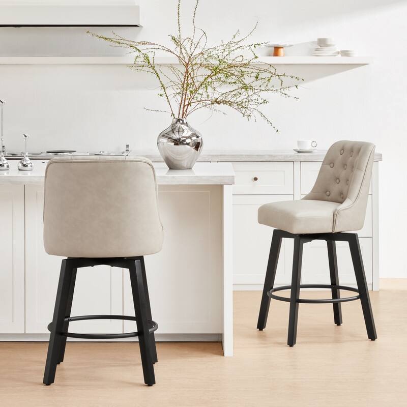 Chris 26 inch Swivel Counter Height Bar Stool Set