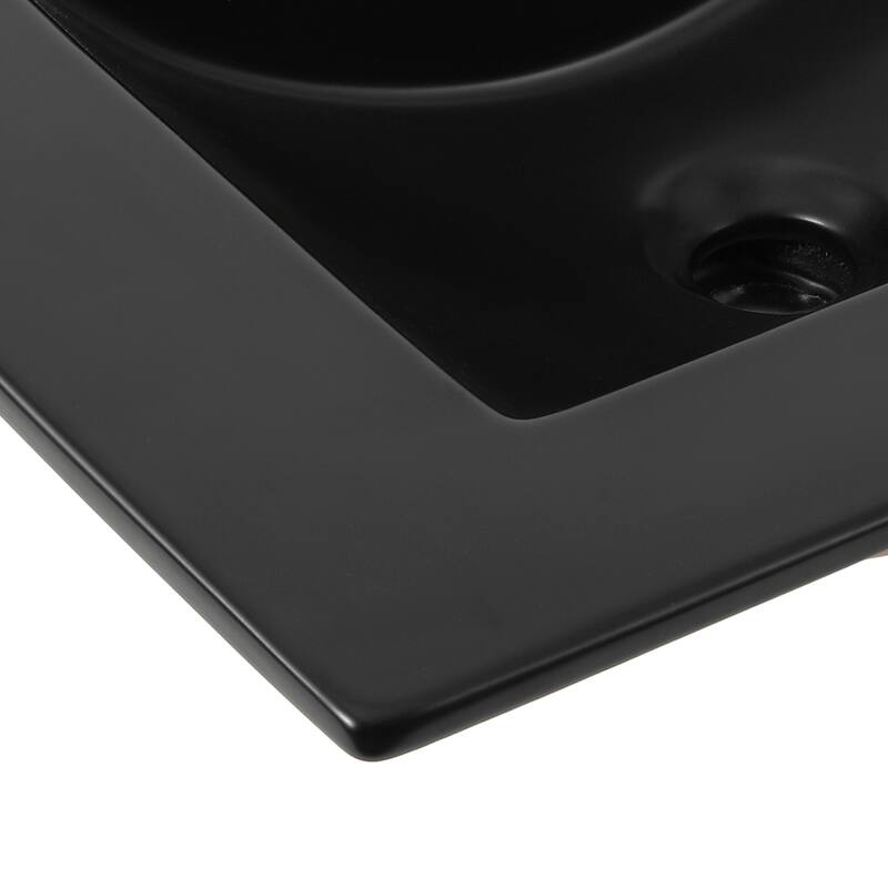Aubert 3-Hole Classic Contemporary Rectangular Ceramic Single Sink Basin Vanity Top, by JONATHAN Y