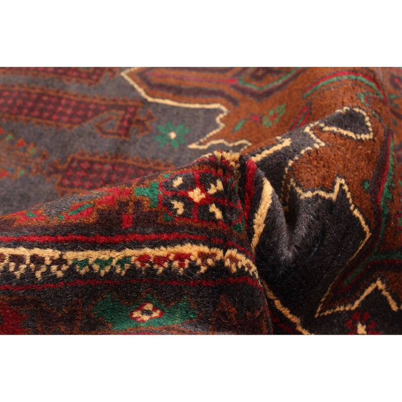 ECARPETGALLERY Hand-knotted Teimani Dark Grey Wool Rug - 3'8 x 6'6