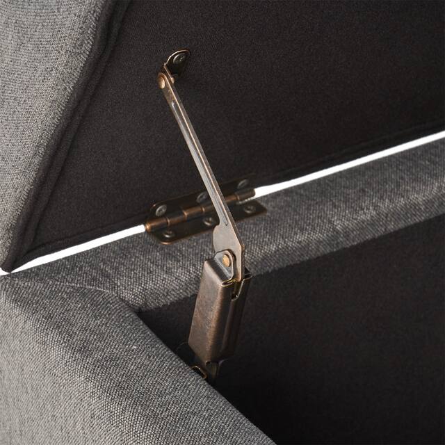 Gavin Tufted Fabric Storage Bench by Christopher Knight Home