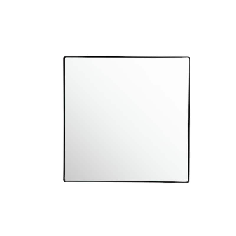 Varaluz Kye Rounded Square Wall Mirror - 30"W x 30"H - Black