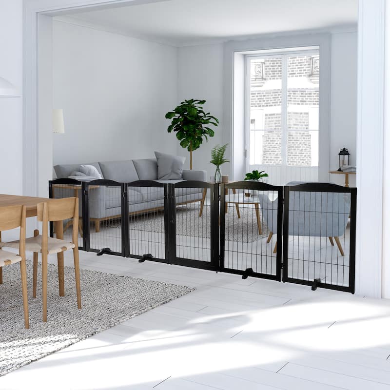 PETMAKER 6-Panel Foldable Pet Gate - N/A