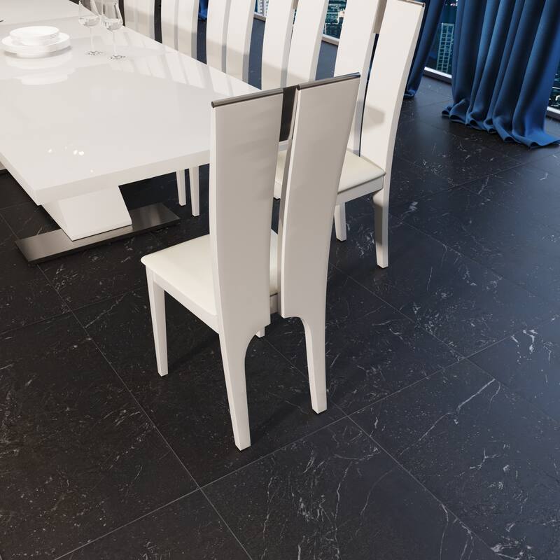 Modrest Maxi White Gloss Chair (Set of 2)