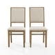 preview thumbnail 8 of 11, Joanna 2Pc Upholstered Back Chair Set - 18.25 "W x 21 "D x 39.88 "H