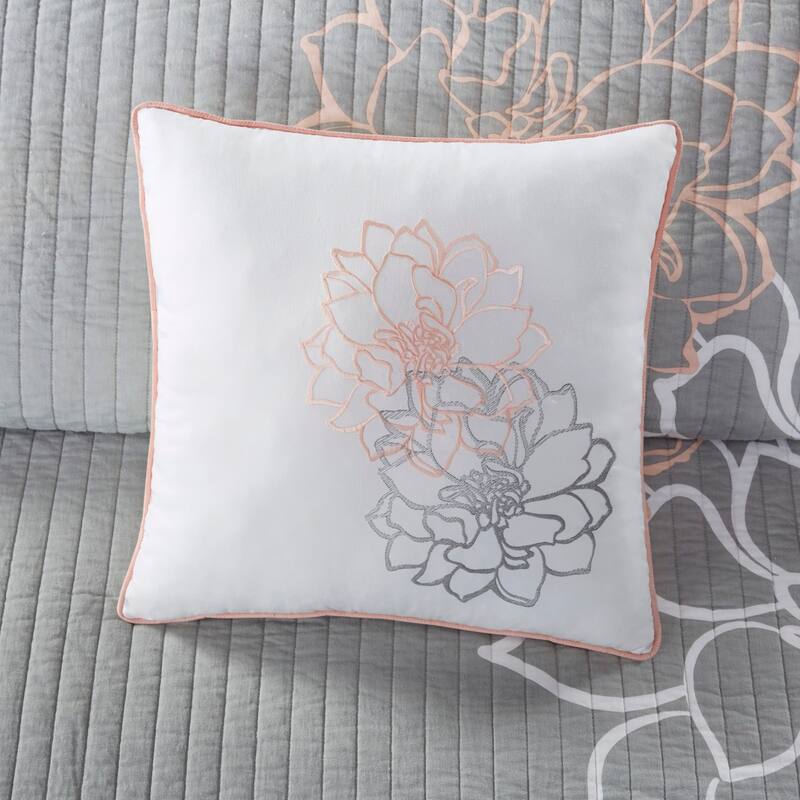 GDF Studio - Lola Printed Cotton Reversible Quilt Set with Throw Pillows