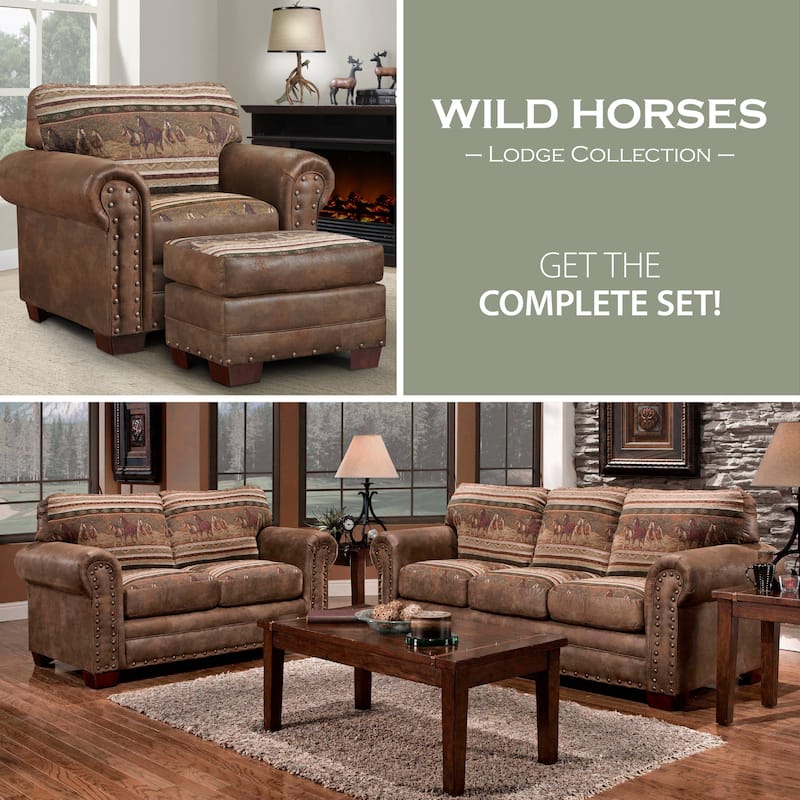 Wild Horses Lodge 4-piece Seating Group with Sofa Sleeper