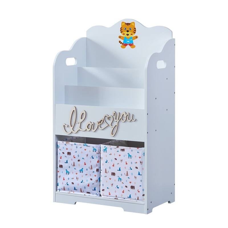 Kids Funnel Kids Bookcase with Toy Storage