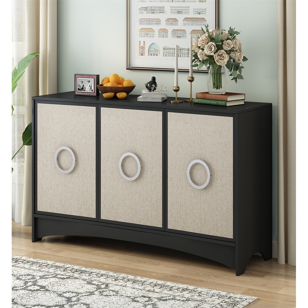 Strick & bolton sliding hot sale slat door sideboard