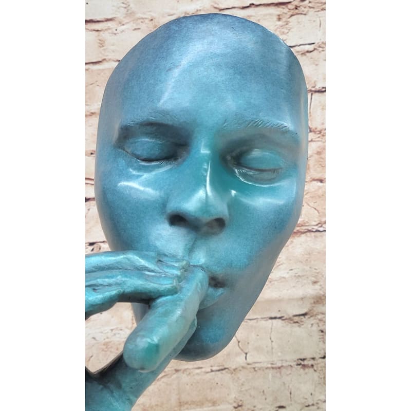 Salvador Dali Havana Man Smoking Cigar Bronze Sculpture Statue Hand Made Artwork