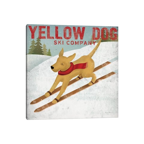 iCanvas "Yellow Dog Ski Co." by Ryan Fowler Canvas Print