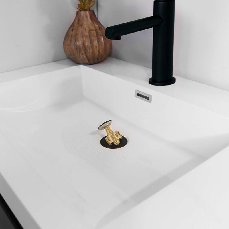 STYLISH Pop-Up Bathroom Sink Drain with Overflow D-700