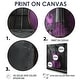 preview thumbnail 3 of 12, Designart "Purple Black Cello Music Instrument" Music Framed Wall Art - Traditional Wall Decor Art Purple Wall Art Print