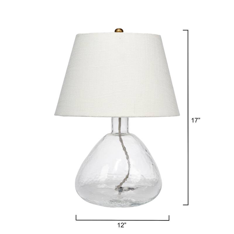 Alden Decor Dolan Glass Table Lamp