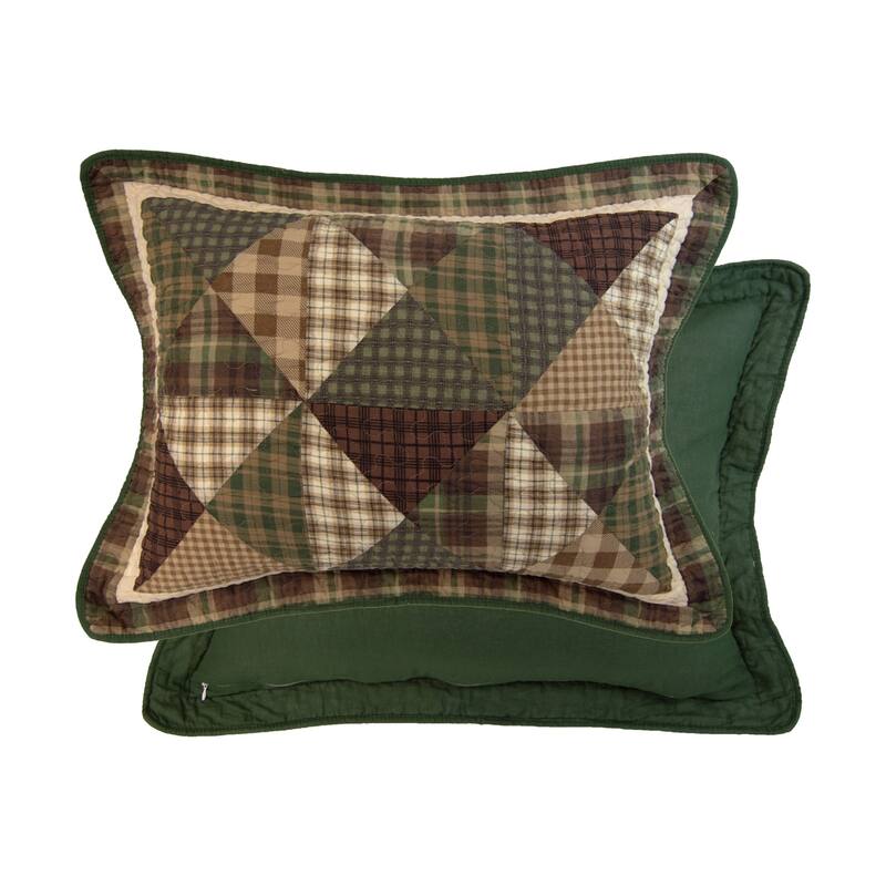 Donna Sharp Pine Star Cotton Pieced 3PC Quilt Set
