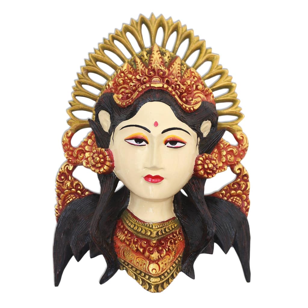 Handmade Balinese Beauty Wood wall sculpture (Indonesia)