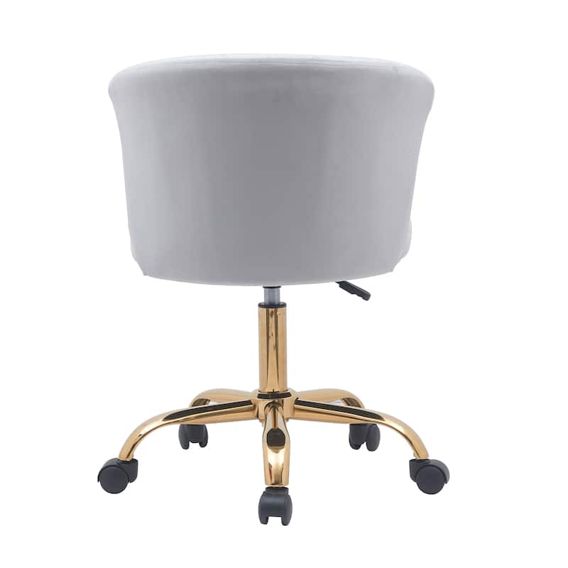 Porthos Home Rye Velvet Office Chair with Gold Chrome Legs Bed Bath