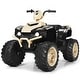 preview thumbnail 57 of 80, Costway 12V Kids 4-Wheeler ATV Quad Ride On Car w/ LED Lights Music - 42''x25.5''x29''(LxWxH) Cream & Black