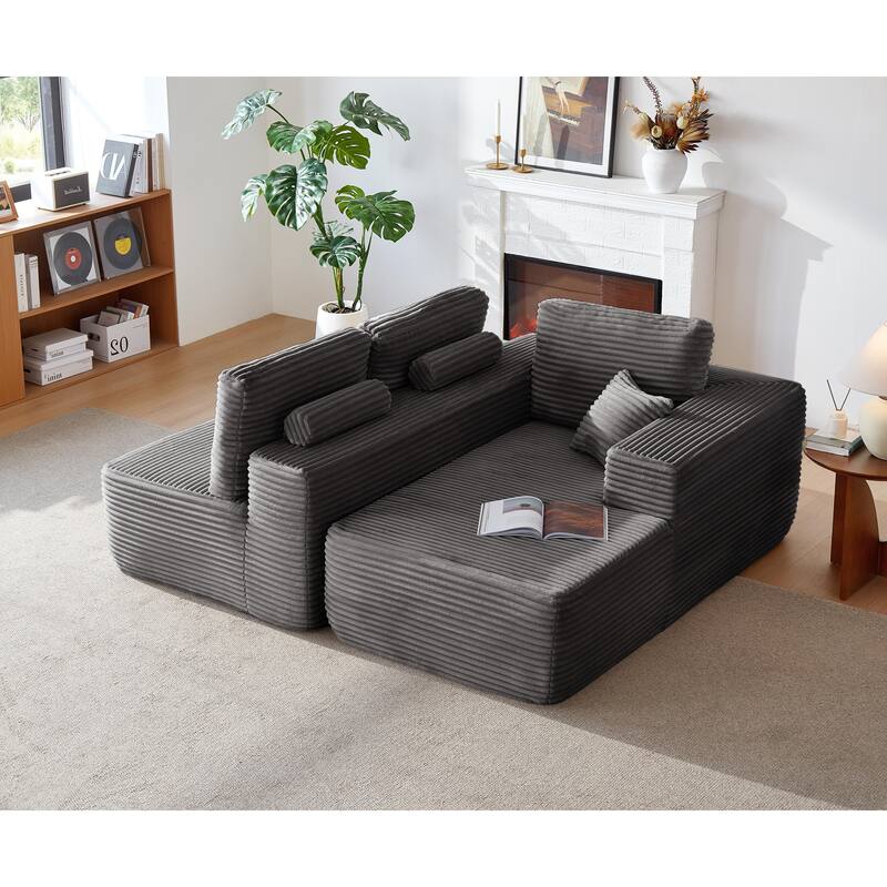 105" Cloud Sectional Couch with L-Shape Chaise,Modern Modular Sofa with Deep Seat, Upholstered Couches for Living Room