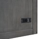 preview thumbnail 13 of 18, Queen Size Murphy Bed with USB Port and a Large Drawer, Folding Bed, Gray