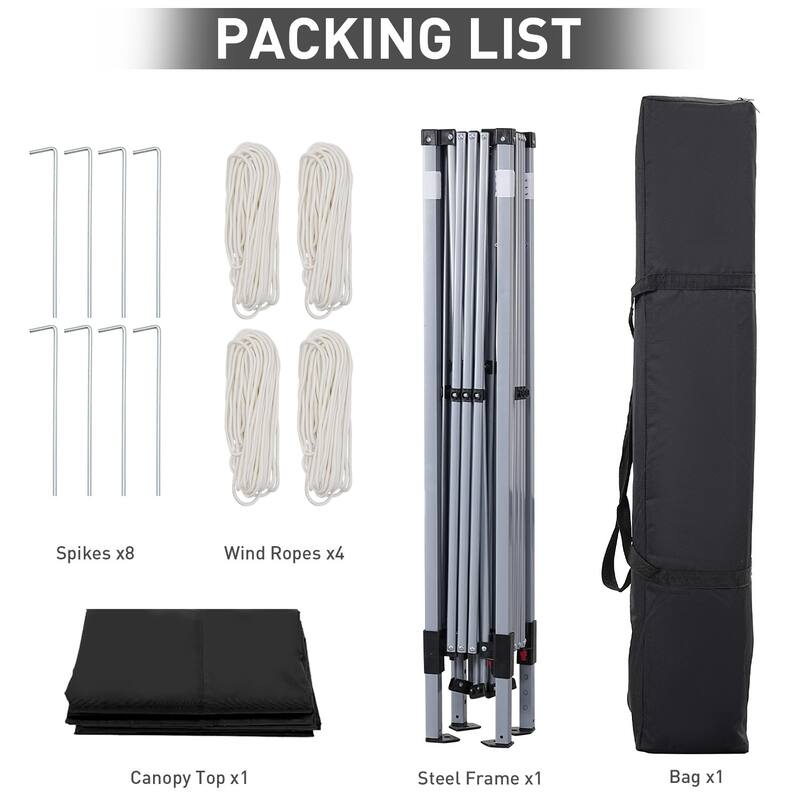 Ainfox 10 x 10 ft Pop-Up Party Canopy Tent Gazebo