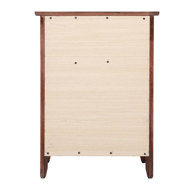 1-Drawer Cherry Nightstand with Modern Classic Design and Storage, 25 Inch Versatile Bedroom Side Table