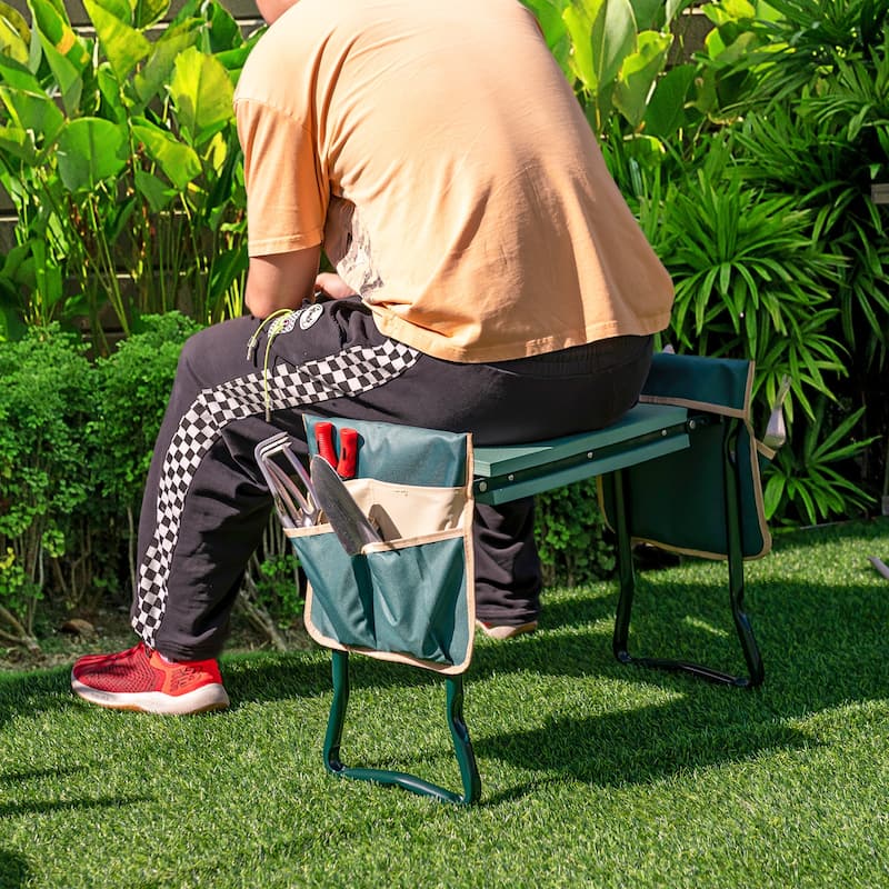 Garden Kneeler and Seat, Foldable Garden Stool Heavy Duty Gardening - See Details